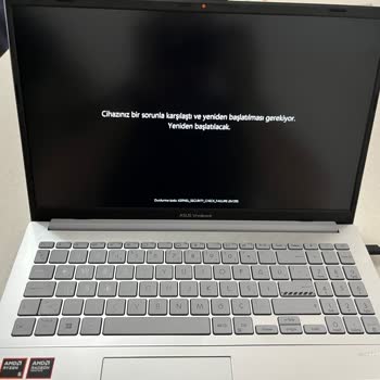 Sıfır Laptop Bir Gün Sonra Sistem Arızası, Hemen Değişim Gerekiyor
