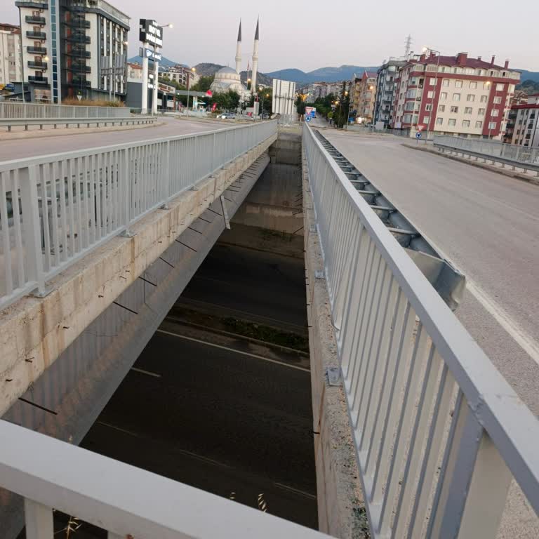 Tosya Otogar Üst Geçidindeki Asılı Tahta Parçası İçin Acil Kaldırma Talebi