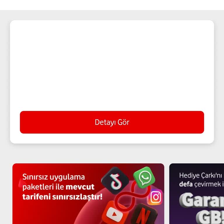 Hediye Çarkı Hatası İnternet Paketi Alınamaması
