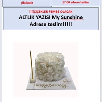 Sipariş Edilen Pasta Farklı Ve İade Yapılmadı