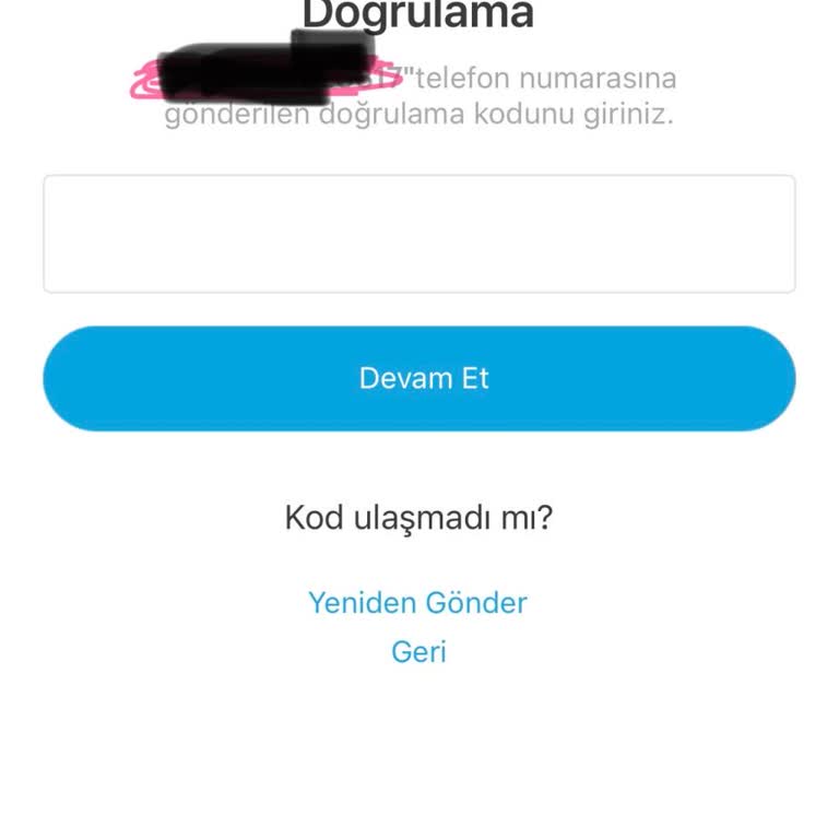 SMS Doğrulama Kodu Gelmediği İçin Hesaba Giriş Yapamıyorum