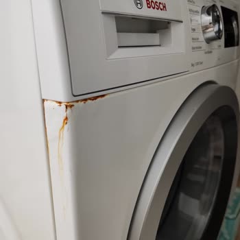 Bosch Çamaşır Makinesinde Paslanma Ve Boya Kabarması