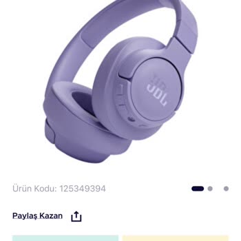 Sipariş Edilen JBL Tune 720BT Mor Kulaklık Gönderilmedi, Yanlış Model Gönderildi Ve İade Reddedildi