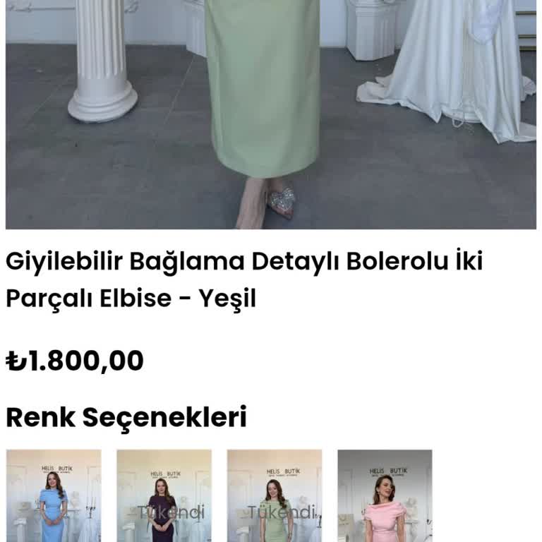 L Beden Bağlama Elbisenin Stok Yetersizliği Ve Acil Çözüm İsteği