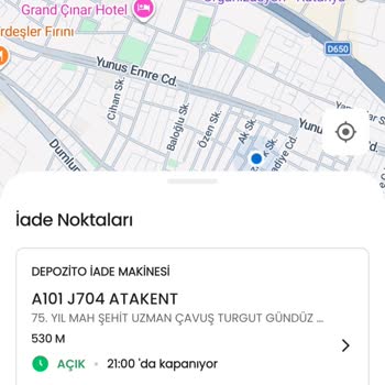 Kütahya A101 Mağazasında İade Makinesi Bozuk, Uygulama Yanıltıyor