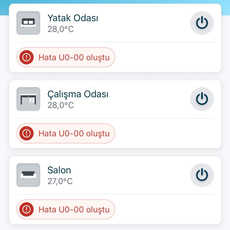 U0-00 Hatası Nedeniyle Çalışmayan Daikin Klimalar Ve Cevapsız Servis