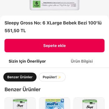 100’lü Bebek Bezi Siparişine Karşı 62’li Ürün Gönderimi Ve İade Talebi