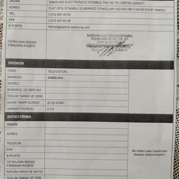 Samsung OLED Televizyonumda Çerçeve Ayrılması Tekrar Ediyor, Garanti Kapsamında Değişim Talebi