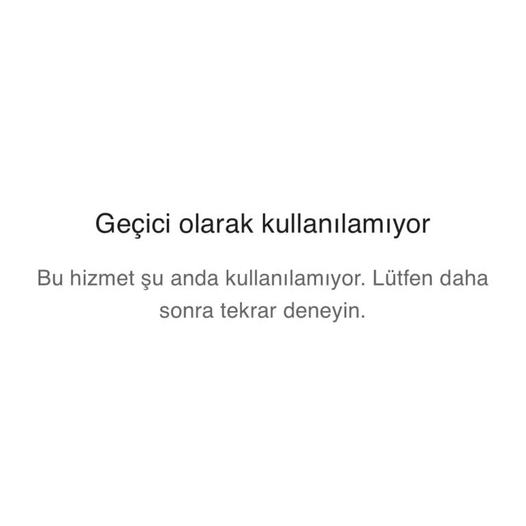 Uygulama Erişilemezliği Ve 500 TL Bakiyemin Kullanılamaması
