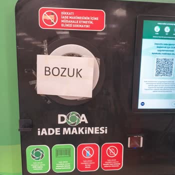 Dinar’daki Geri Dönüşüm Makinelerinin Arızalı Olması Ve Uygulama Bilgilerinin Güncellenmemesi