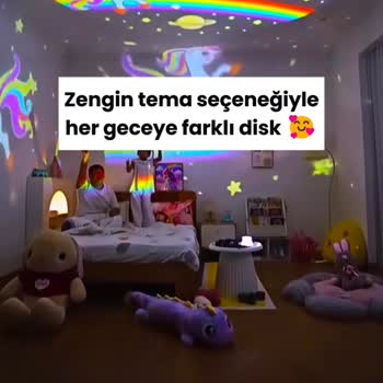Reklamda Vaat Edilen Deniz Kızı Ve Unicorn Görselleri Olmayan Gece Lambası