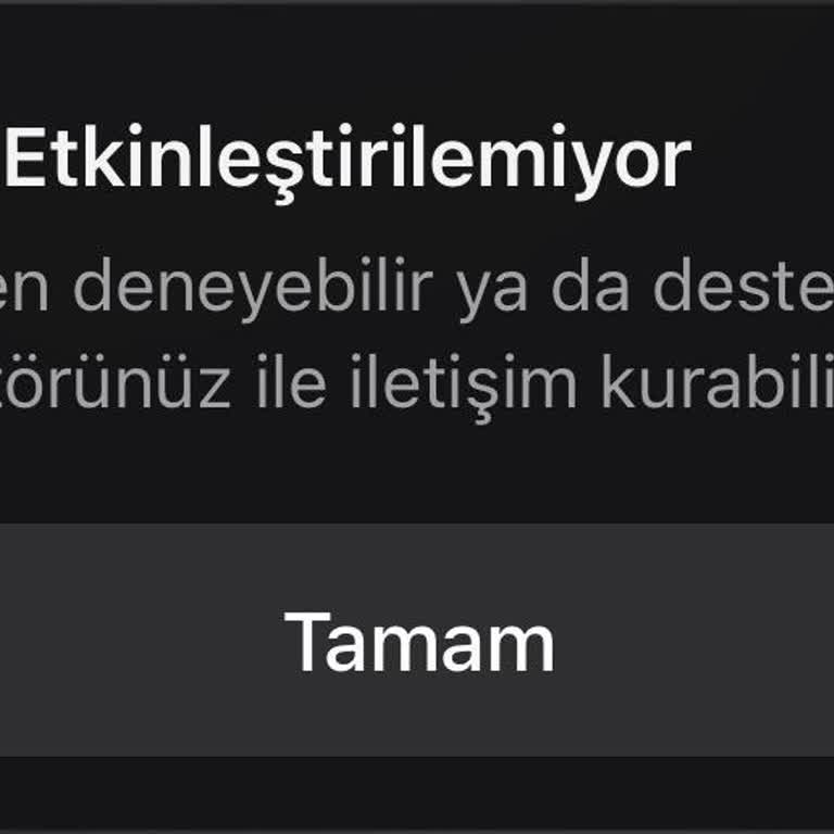 Satın Aldığım E‑Sim Kartı İkinci Kullanımda Etkinleştirilemiyor