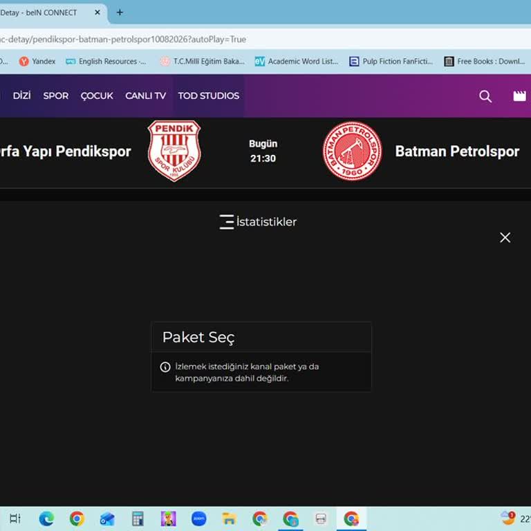 Yıldız Dolu Pakette Spor İçeriklerine Erişilemiyor, Destek Yanıt Vermiyor