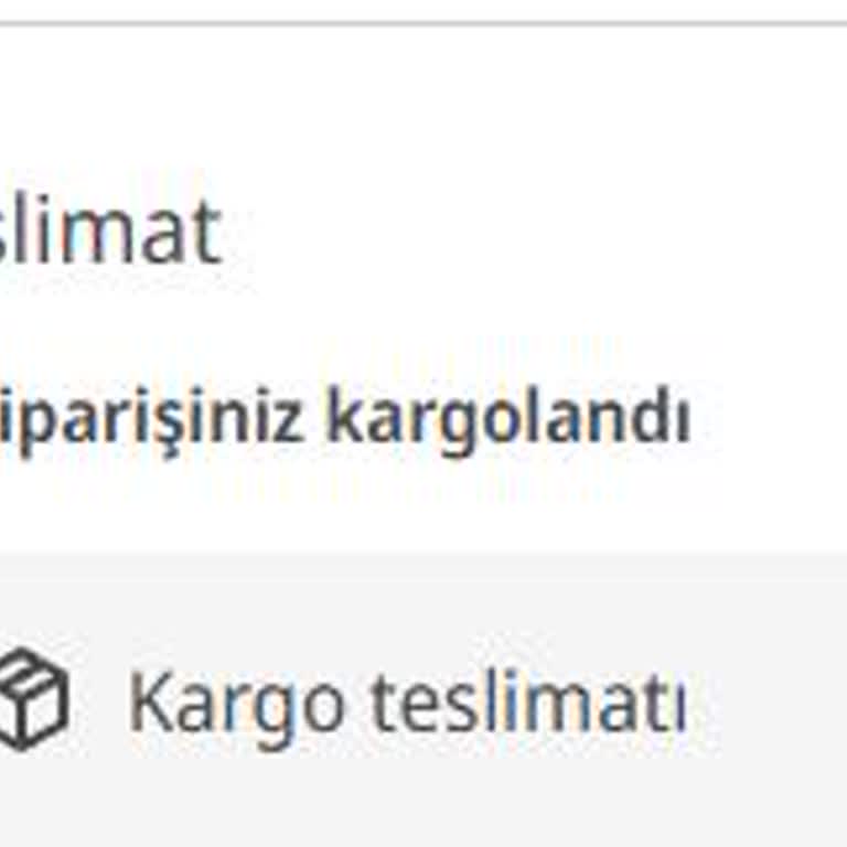 Kargo Takip Bilgisi Verilmedi, Siparişim Teslim Edilmedi