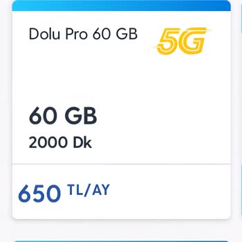 Dolu Pro 60 GB Paketi Fiyat Artışı Hakkında Şikayet