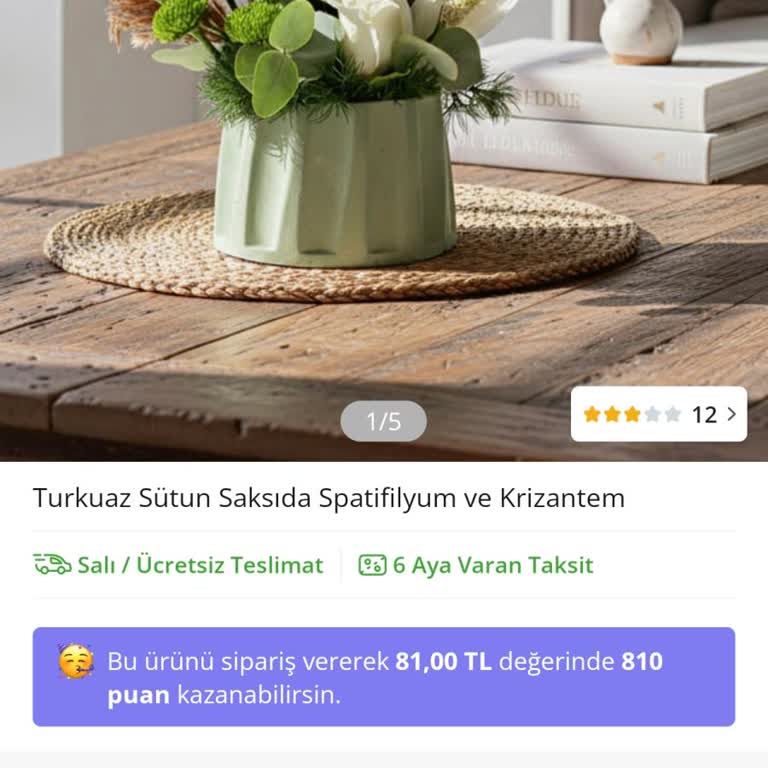 Çiçek Sepeti Uygulama Yönlendirmesi Sonrası Yanlış Ürün Siparişi Ve İade Talebi