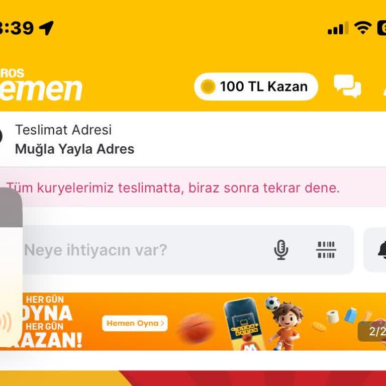 Migros Hemen Siparişinde Beş Saatlik Kurye Eksikliği Mağduriyetine Çözüm İsteniyor
