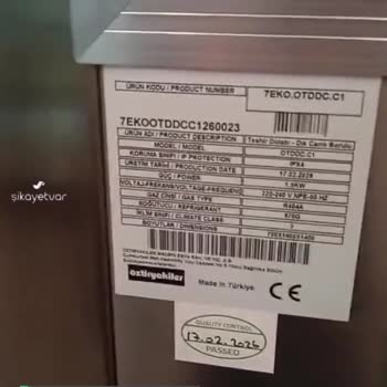 Öztiryakiler'den Alınma Teşhir Dolapları Arızalı, Servis İlgilenmiyor!