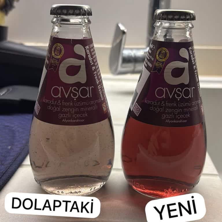 Avşa Soda Karadut & Frenk Üzümü Şişelerinde Renk Farklılığı Ve Güvenlik Endişesi