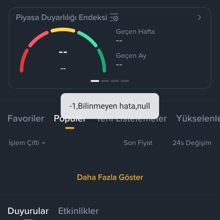 Binance TR Giriş Hatası Ve Şifre Sıfırlama Sorunu