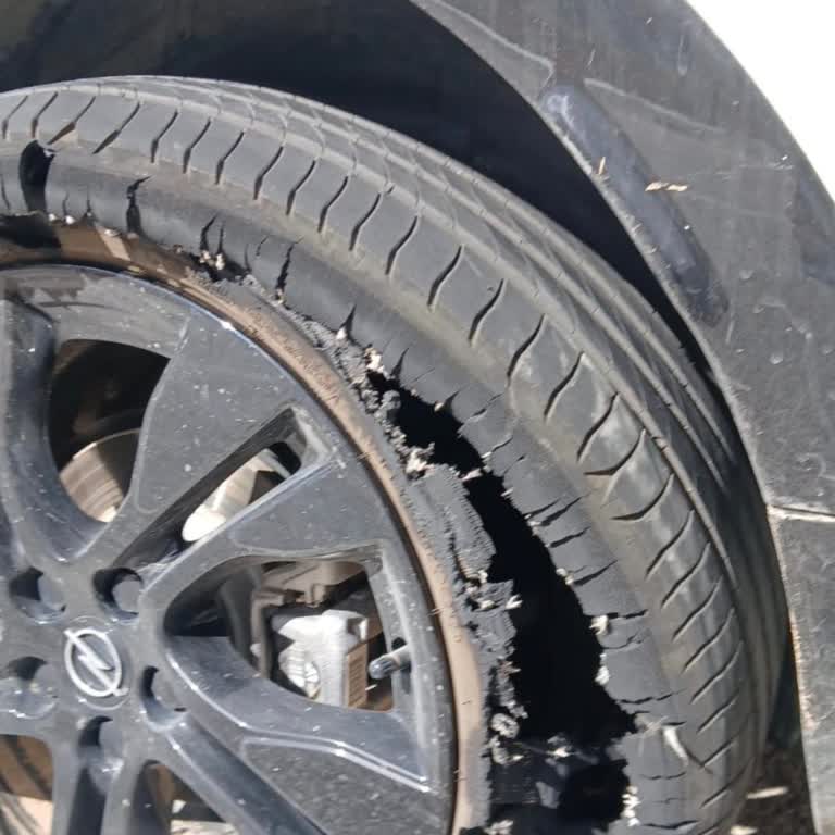 Factory Michelin Tire Shreds While Driving, Damaging Wheel and Endangering Driver
