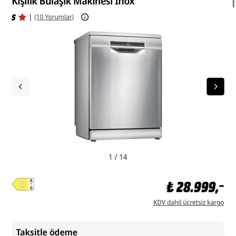 Online Ücretsiz Görülen Bulaşık Makinesine Mağazada 500 TL Teslimat Ücreti Tahsil Edildi