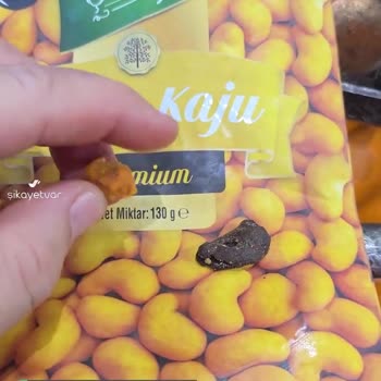 A101 Çerezya Ürününde Değişik Bir Cisim!