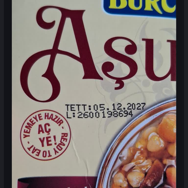 A101 Şubesinde Satın Alınan Burcu Marka Hazır Aşurenin Kıvam Ve Dokusundaki Kalite Sorunu