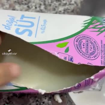 Torku Sürekli Aldığım Bir Süt Ama Bu Şekilde Çıktı!