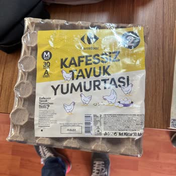 Carrefour Şubesinde 30’lu Yazılı Yumurta Kolisi 20 Adet Çıktı