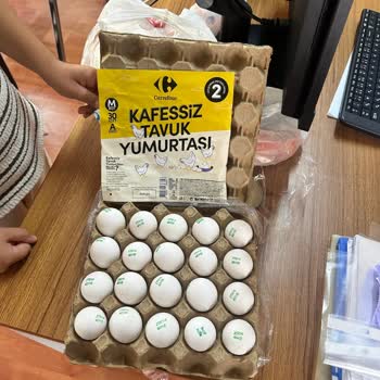 Carrefour Şubesinde 30’lu Yazılı Yumurta Kolisi 20 Adet Çıktı