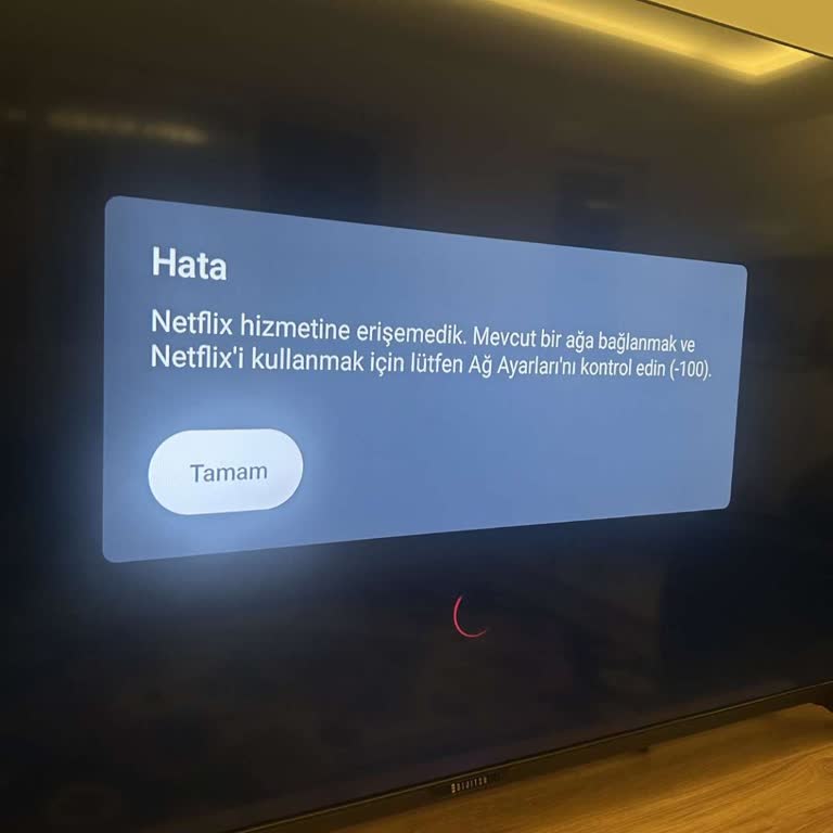 Staging Yazılımı Yüklü Televizyonda Netflix Hatası Ve İade Talebi