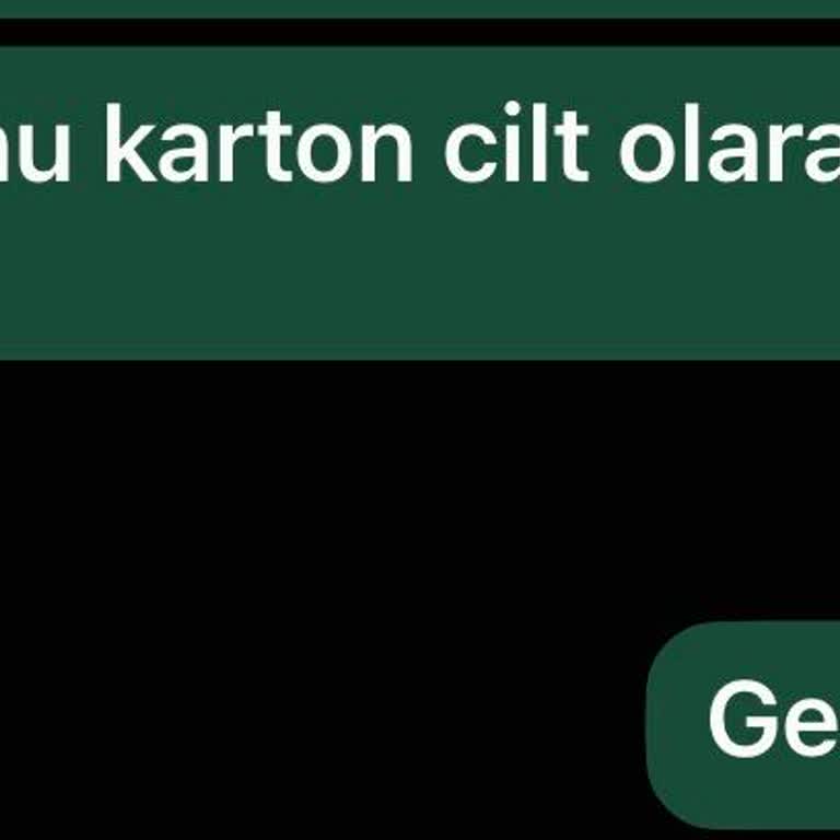 Karton Cilt İsteği Reddedildi Ve Çalışanın Saygısız Tutumu