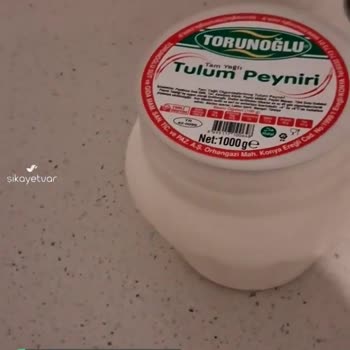 Torunoğlu 1 Kiloluk Tulum Peynirini İçinde Kesilmiş 1 Tırnak Çıktı!
