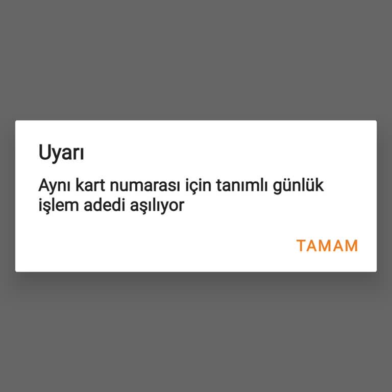 Trendyol’da Garanti Sanal Kartım Ödeme Sırasında Günlük İşlem Sınırı Hatası Veriyor
