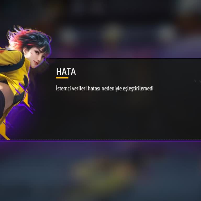 Free Fire'da Maç Giriş Hatası
