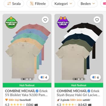 Trendyol’da 5’li Tişört Seti Eksik, Satıcıdan Cevap Gelmiyor