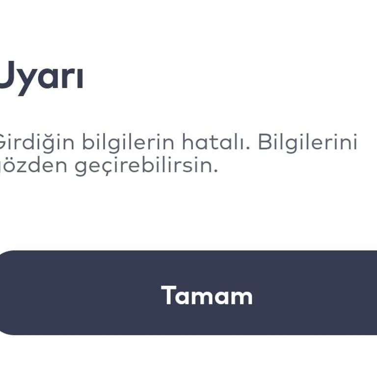 İstanbulkart Mobil Uygulamasında Yeni Kimlik Bilgileri Onay Hatası