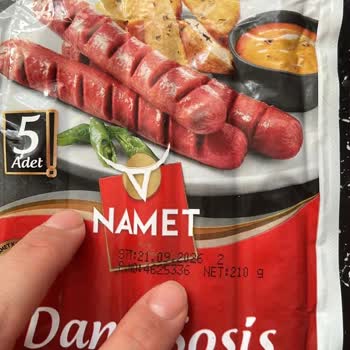 Trendyol Hızlı Market'ten Alınan Namet Dana Sosisinde Sağlık Riski