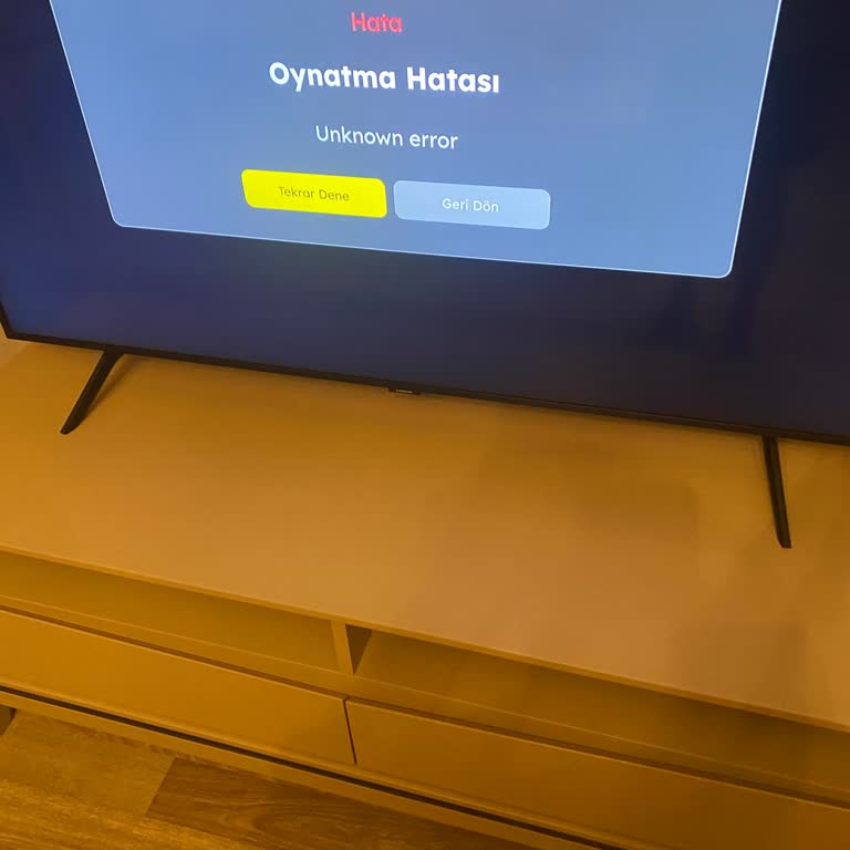 Tod’da Ulusal Kanallar Çalışmıyor, Hata Ve Unknown Error Görüntüleniyor