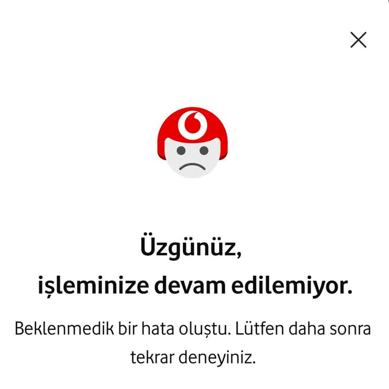 Vodafone Pay Kart İle Paket Yükleme Hatası Ve Müşteri Hizmetleri Kesintisi