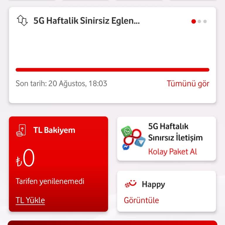 TL Bakiyesi Sıfırlandı Ve Haksız Borçlandırma, Sınırsız Eğlence Paketi Aktif Değil