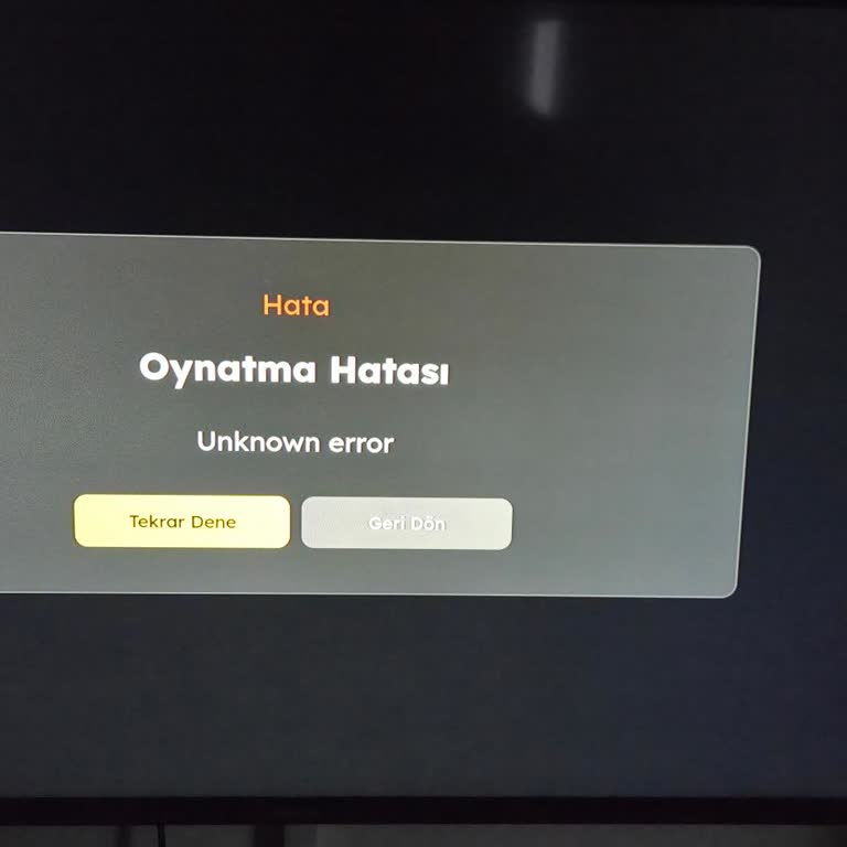 Tod TV'de Bilinmeyen Hata Nedeniyle Ulusal Kanallara Erişememe