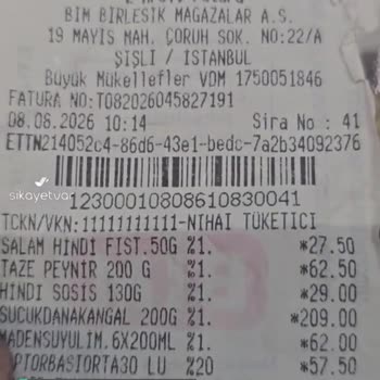 Beşler Sucuk Küflü Çıktı