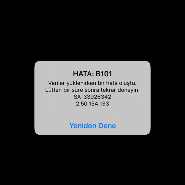 Sezonluk Pakette B101 Hatası Ve Yayın Kesintileri
