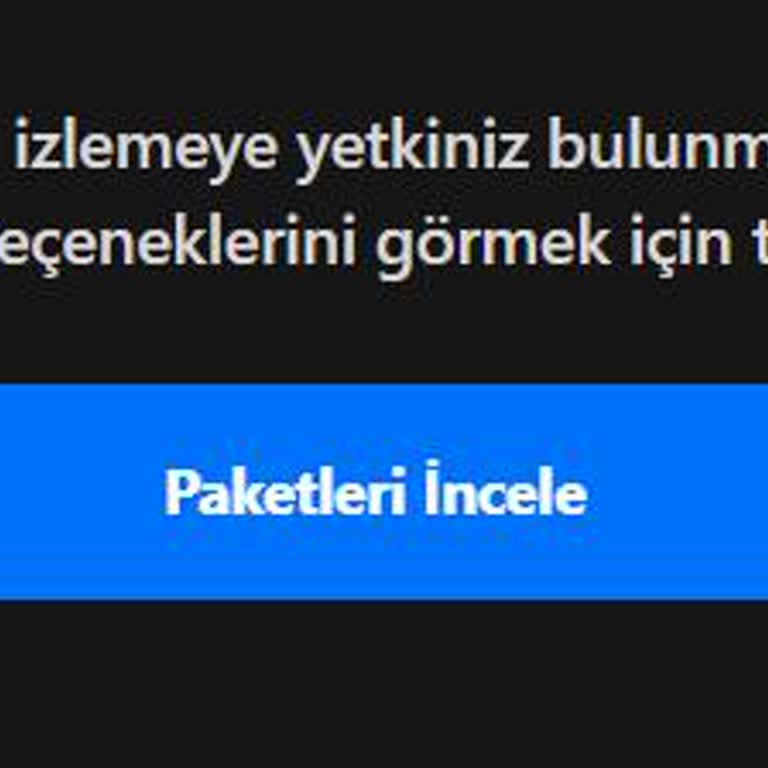 Süper Dolu Paketi Ödedim Ama Maç Yayınına Erişemiyorum
