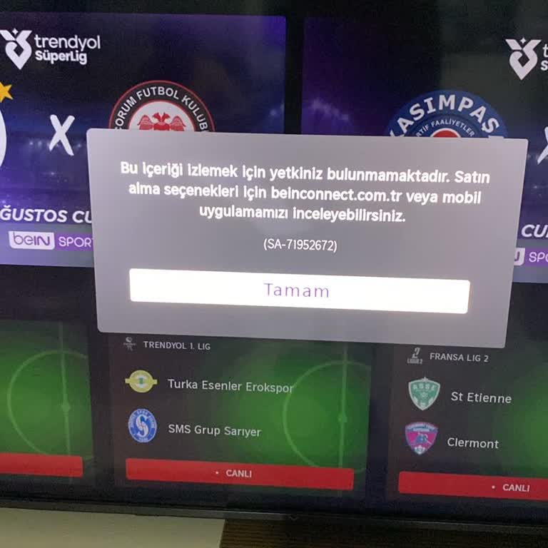 Bein Connect’te Maç İzleyemiyorum, 5.988 TL Ödemeye Rağmen Destek Çalamıyorum