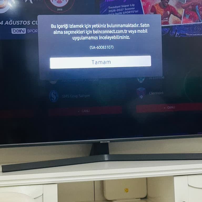 Yanıltıcı Taahhüt Yenilemesi Sonrası Maç Yayını Erişimi Kesildi