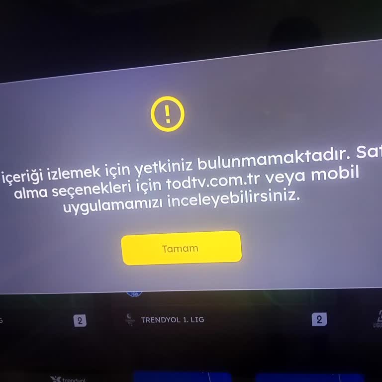 Üyelik Kapsamı Dışında Kanal Erişimi Nedeniyle Maç Kaçırıldı Ve Müşteri Hizmetlerine Ulaşılamadı