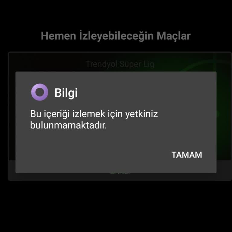 Bein Connect Fenerbahçe Paketi Maç İzleme Yetkisi Engellendi Ve Destek Yok